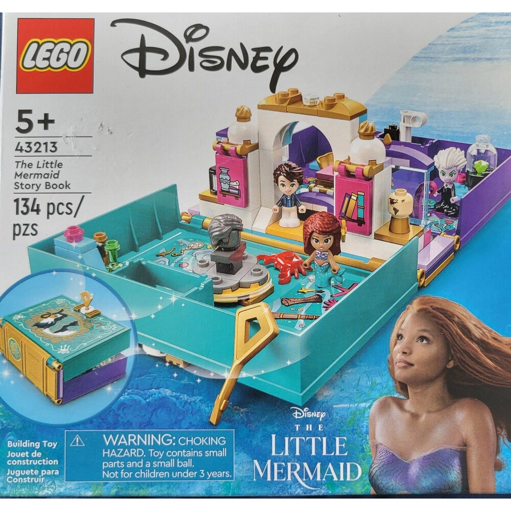 LEGO Disney The Little Mermaid Story Book 43213 Ariel Ursula Prince Eric Figures